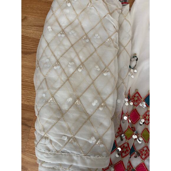 Chandni Boutique Afghan Women’s Traditional Wear Lots of Hand Work 3 Pieces Sz L - Picture 7 of 7